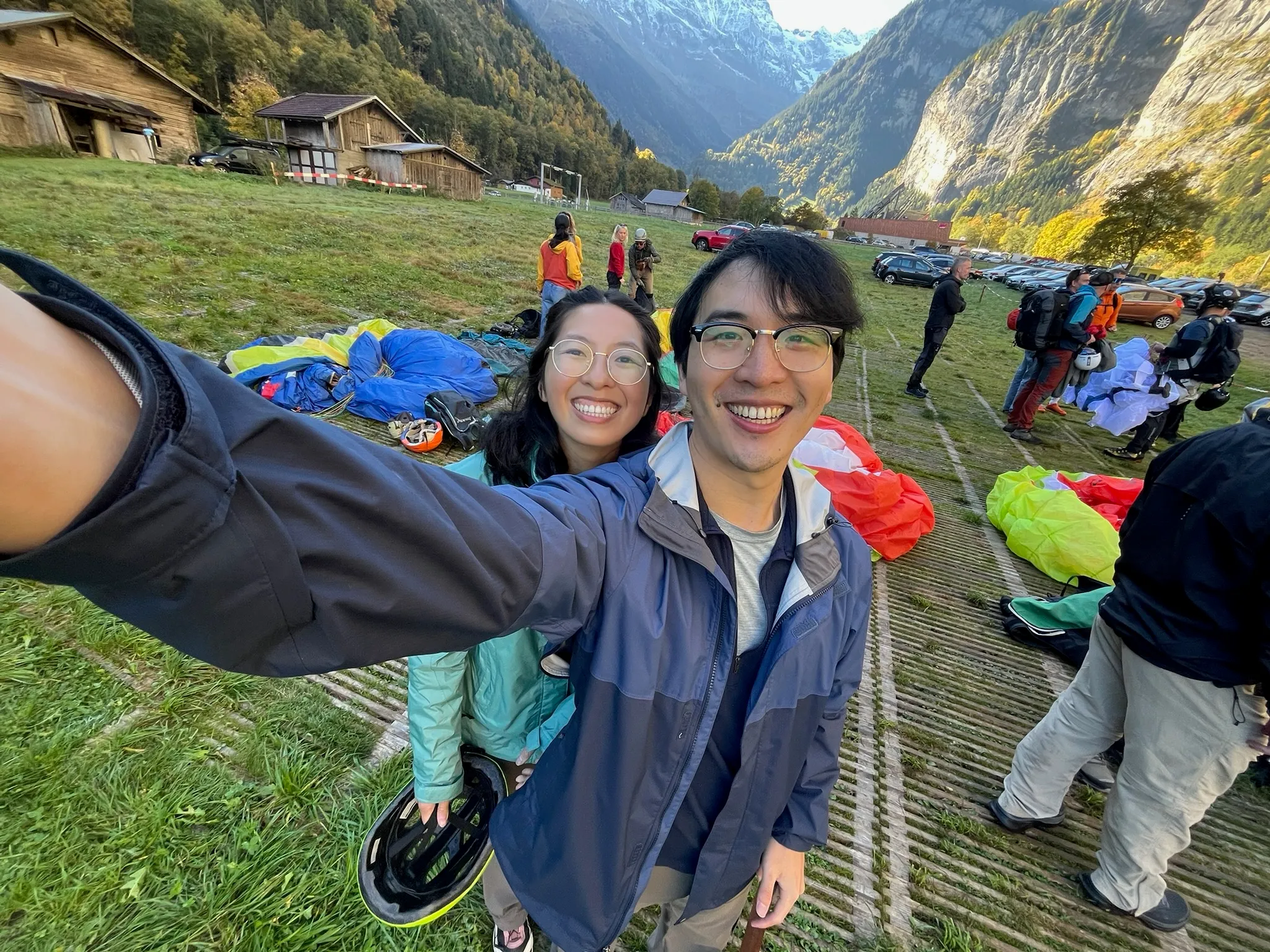 Paragliding over Switzerland