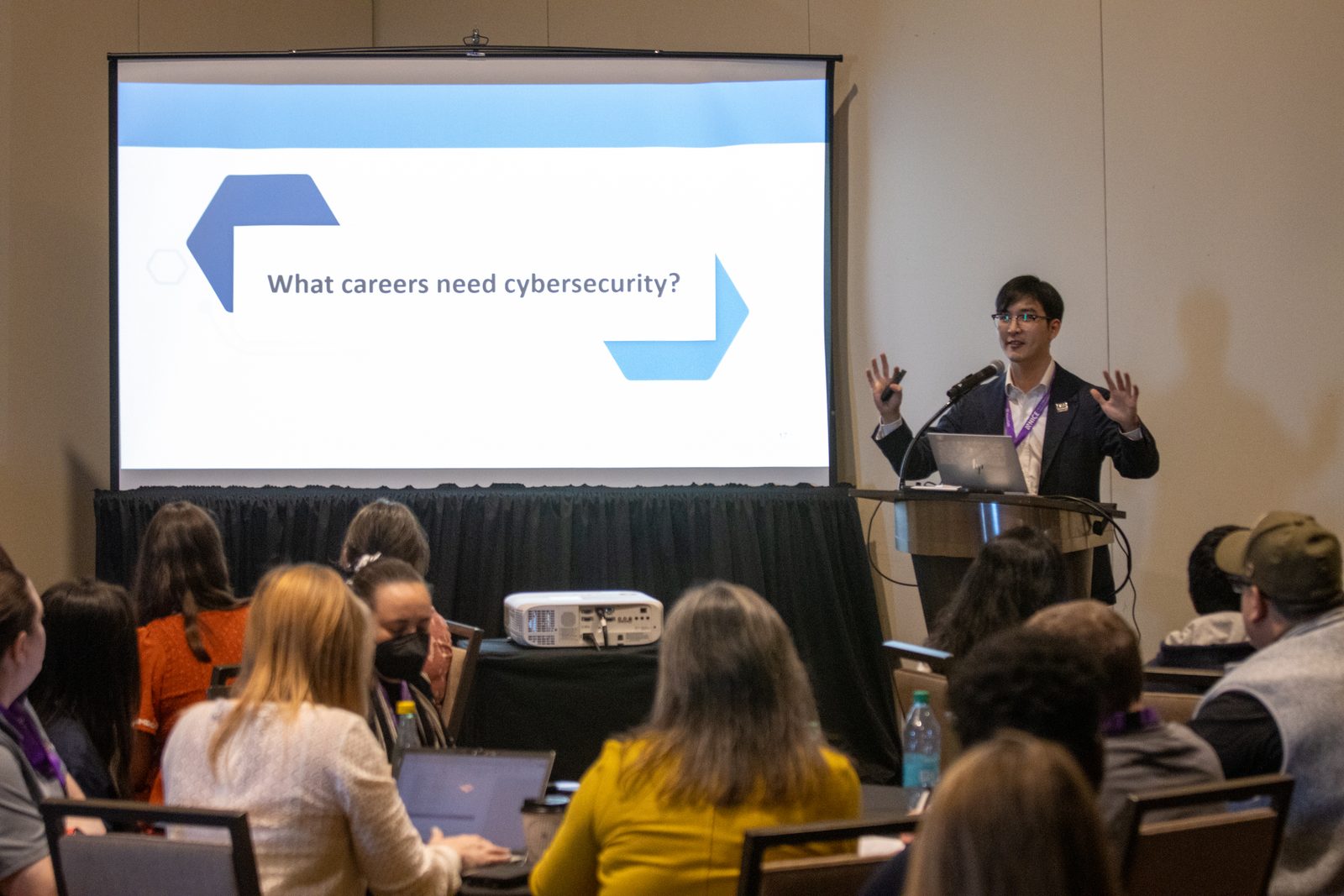 Charles presenting at the NICE K12 Cybersecurity Education Conference
